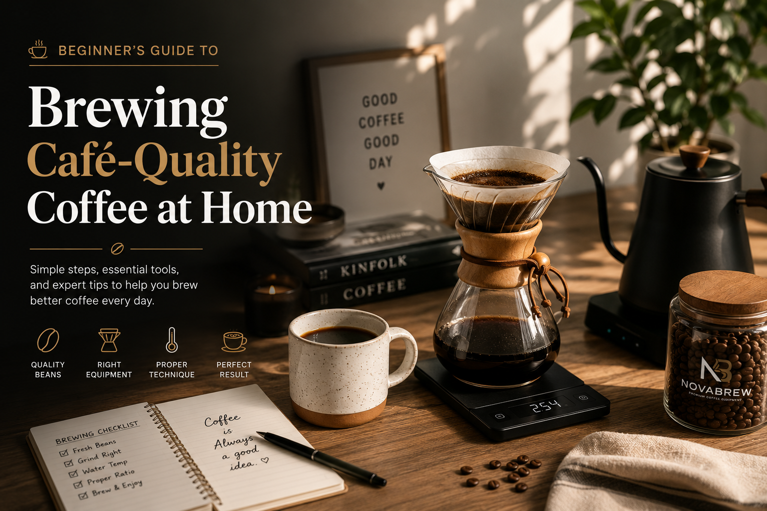Beginner’s Guide to Brewing Café-Quality Coffee at Home